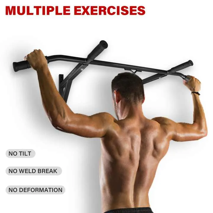 شريط أفقي قابل للسحب بالباب مثبت على الحائط . Metal Wall Mounted Door Pull Up Horizontal