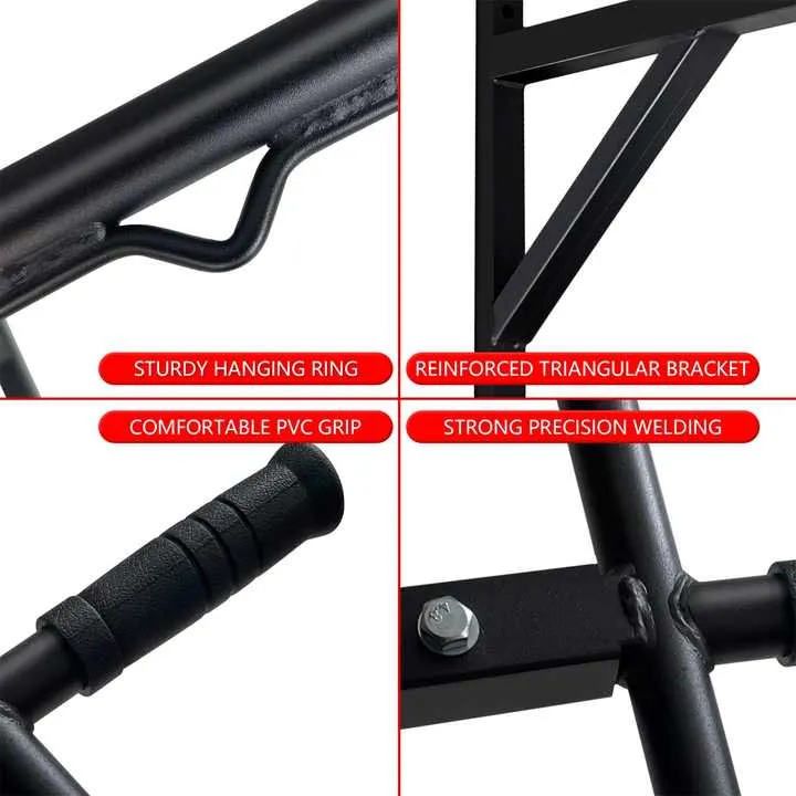 شريط أفقي قابل للسحب بالباب مثبت على الحائط . Metal Wall Mounted Door Pull Up Horizontal