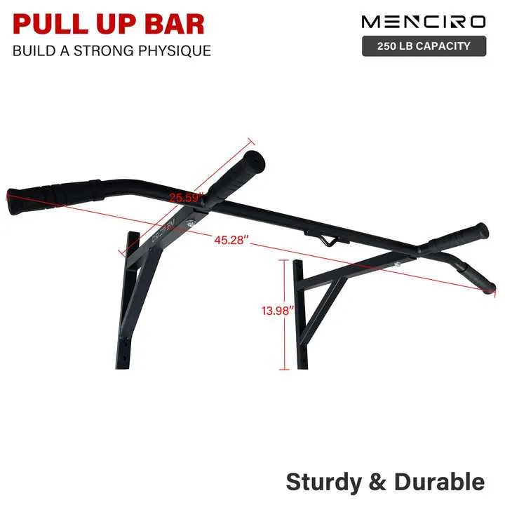 شريط أفقي قابل للسحب بالباب مثبت على الحائط . Metal Wall Mounted Door Pull Up Horizontal