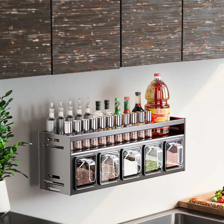 رف تخزين معدني مثبت على الحائط للحدائق المنزلية والتدبير المنزلي Wall Mounted Metal Storage Rack for Home Garden and Housekeeping