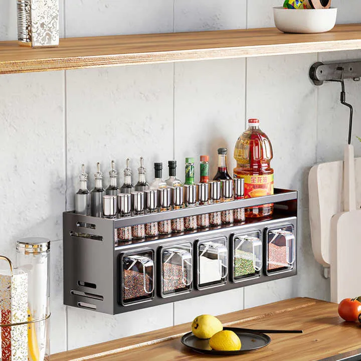 رف تخزين معدني مثبت على الحائط للحدائق المنزلية والتدبير المنزلي Wall Mounted Metal Storage Rack for Home Garden and Housekeeping