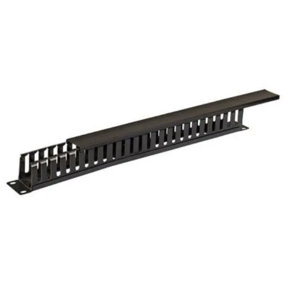 19" 1U Cable Management, 24 Open Slot, 2 Back Slot, Metal Type, VC-61102