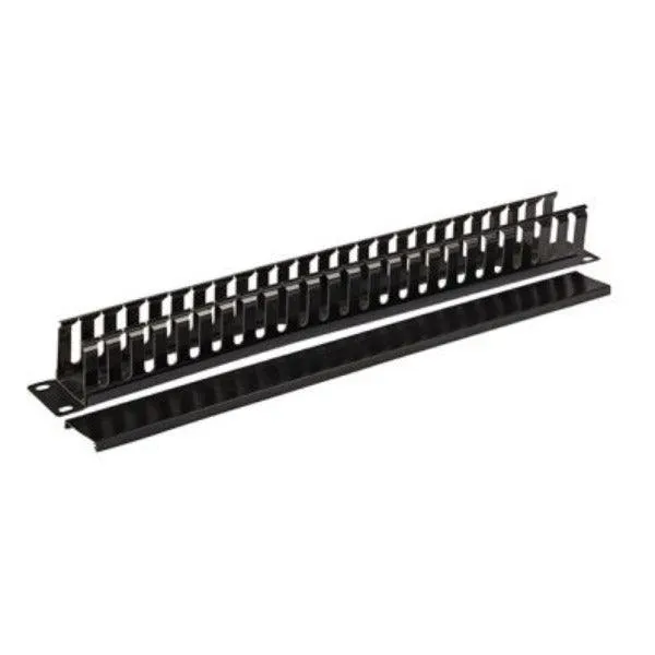 19" 1U Cable Management, 24 Open Slot, 2 Back Slot, Metal Type, VC-61102
