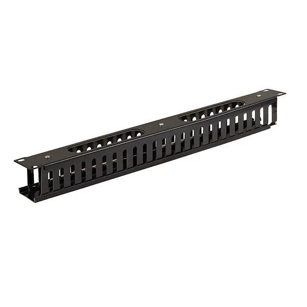 19" 1U Cable Management, 24 Open Slot, 2 Back Slot, Metal Type, VC-61102