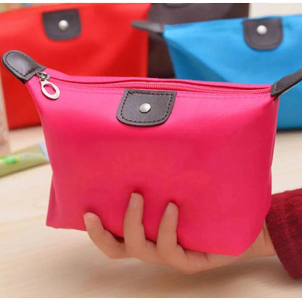 2 Small Makeup Bag Purse Travel Cosmetic Bag Makeup Portable Zipper Pouch Women