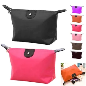2 Small Makeup Bag Purse Travel Cosmetic Bag Makeup Portable Zipper Pouch Women