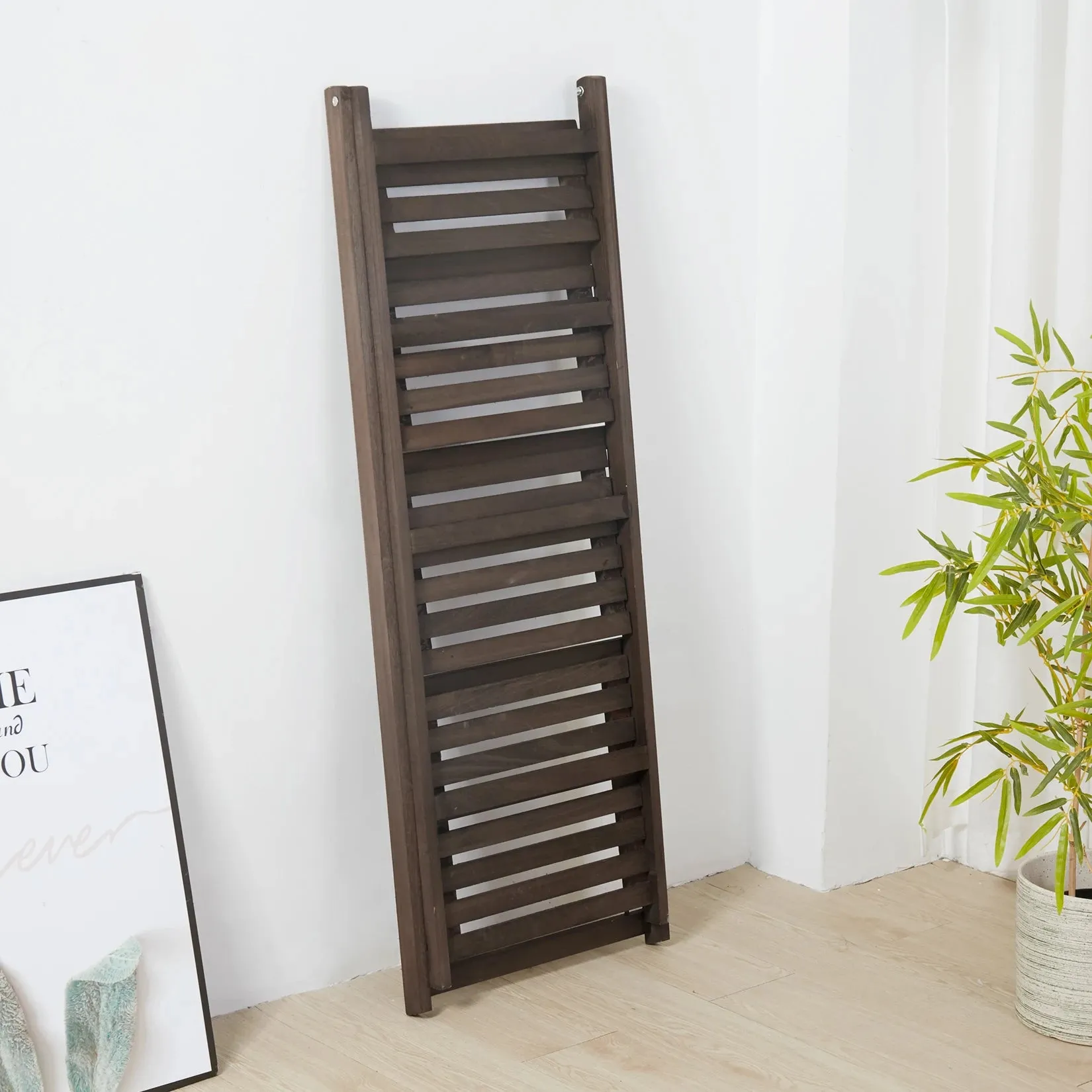 4 Tier Folding Ladder Shelf Storage Display