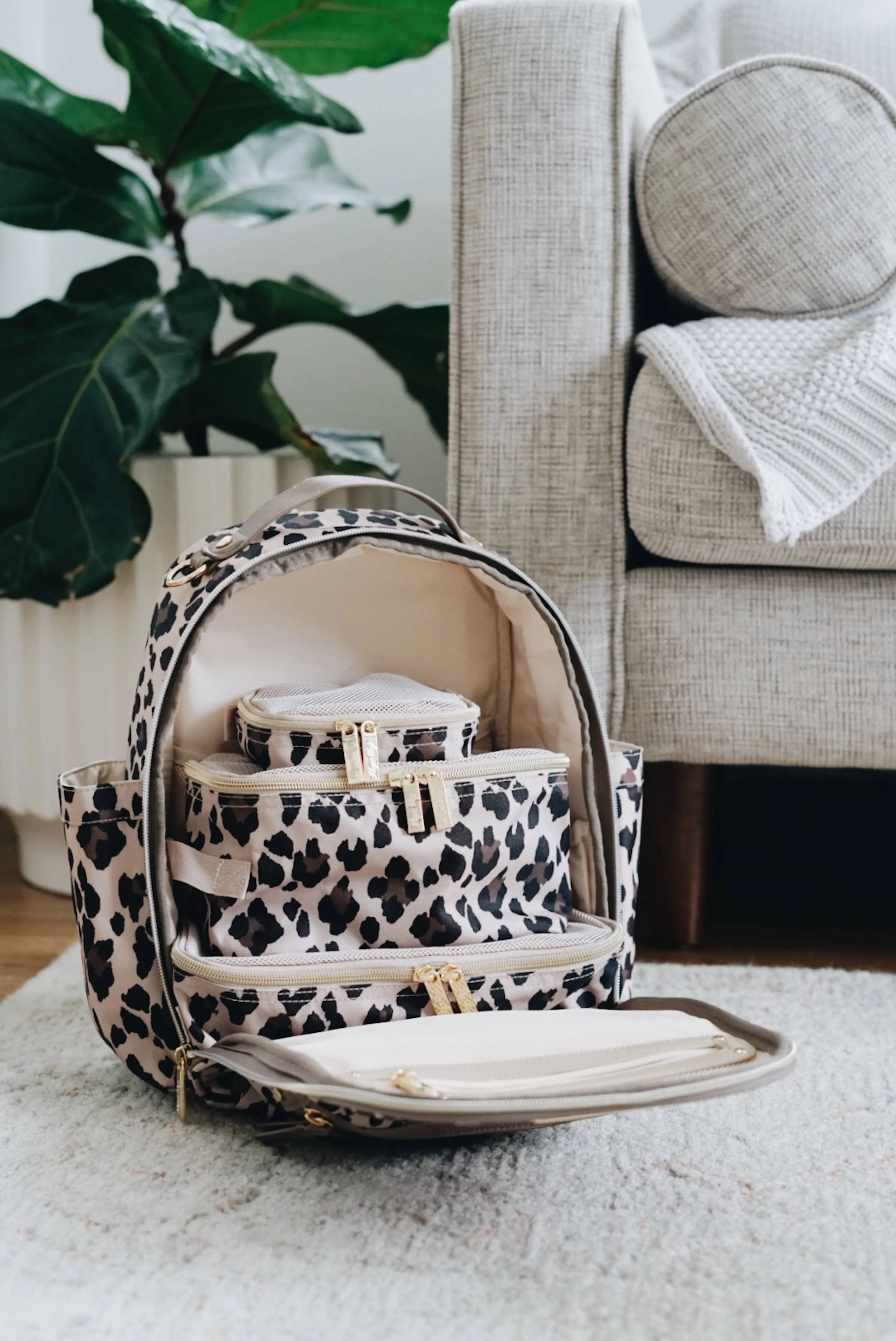 Leopard Pack Like a Boss Diaper Bag Packing Cubes