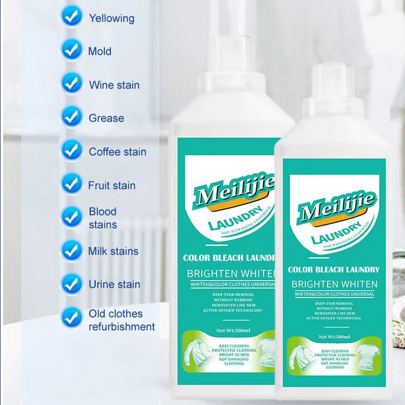 Newly Upgraded Formula Powerful Color Bleach Laundry Detergent