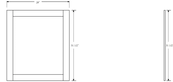 Rubeza Sazio Chorchoal  711x800mm Luxury Framed Mirror