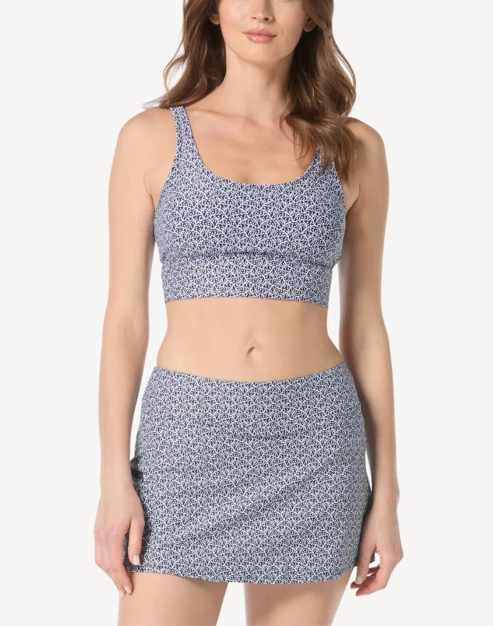 Samoan Floral Emma Swim Skort Bottom