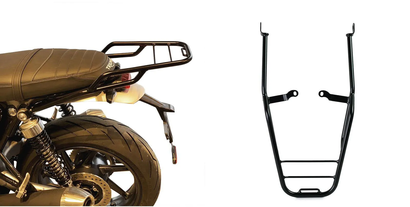 UNIT Garage Rear Parcel Rack   Passenger Grip - Triumph Speed Twin 1200 (19 )