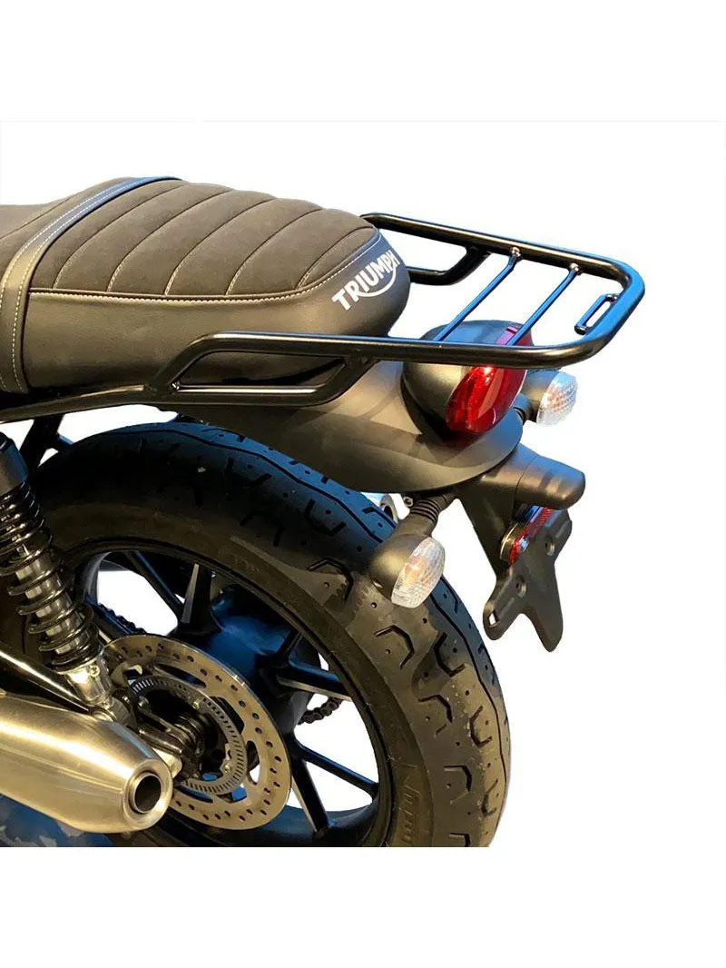 UNIT Garage Rear Parcel Rack   Passenger Grip - Triumph Street Twin (16-22) / Street Scrambler 900 (17 ) / Speed Twin 900 (23 )